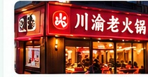 蜀巷老火锅门店门头